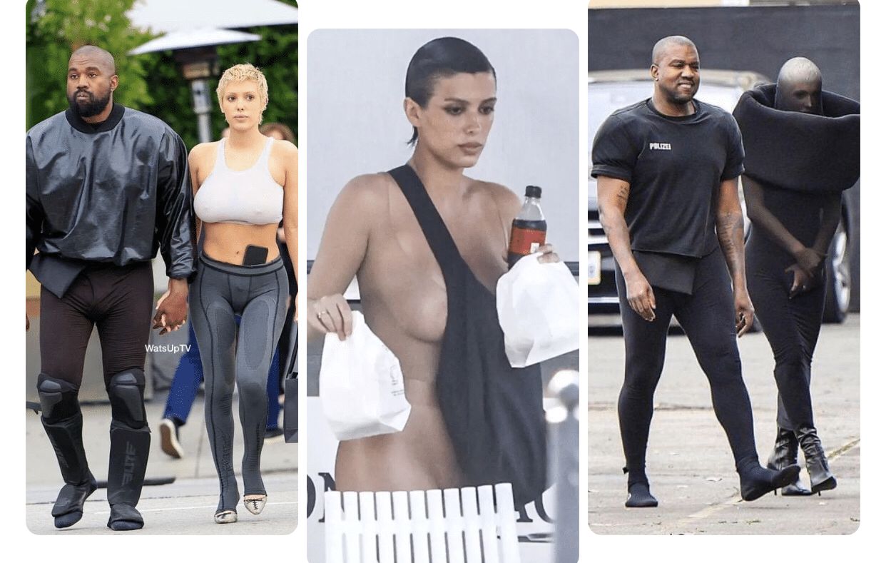 Photos Kanye Wests Wife Bianca Censori Turns Heads With Her See Through Top Ghana Latest News