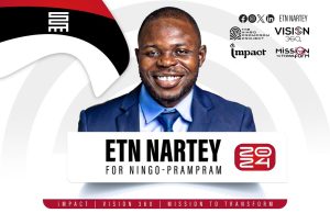 ETN Nartey to launch his Independent Parliamentary bid in Ningo-Prampram on Feb 3, 2024