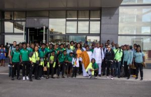 PHOTOS: Black Queens arrive in Ndola for return leg against Zambia