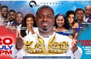Nacee headlines KAVOD live in London Concert with Ohemaa Mercy, Kyekyeku, Dr Likee, McBrown & Others