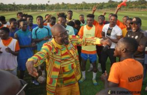 President Simeon-Okraku motivates Nsoatreman FC ahead of debut CAF Confederation Cup