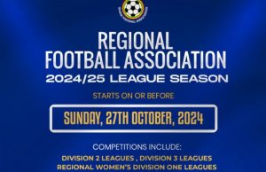 2024-25 Regional Football Association League Season set to commence before October 27