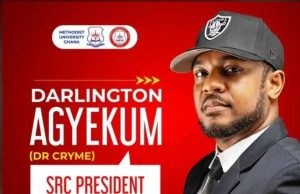 D-Cryme contests for SRC president at Methodist University Ghana