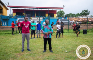 James Gunu encourages young footballers to shun drugs and focus on training