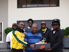 FreeTheYouth presents President Mahama with exclusive Air Jordan 1