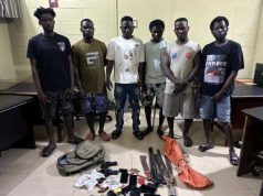 7 Notorious highway robbery syndicate arrested, firearms and exhibits retrieved
