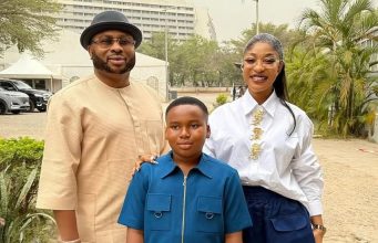 Tonto Dikeh reunites son with father after 10 years