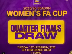 Women’s FA Cup quarterfinal draw set for Tuesday, February 10
