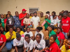 NYA CEO Osman Ayariga distributes equipment to NAP beneficiaries in Cape Coast