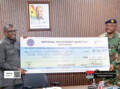 National Investment Bank donates GH₵1m to support GAF barracks redevelopment project