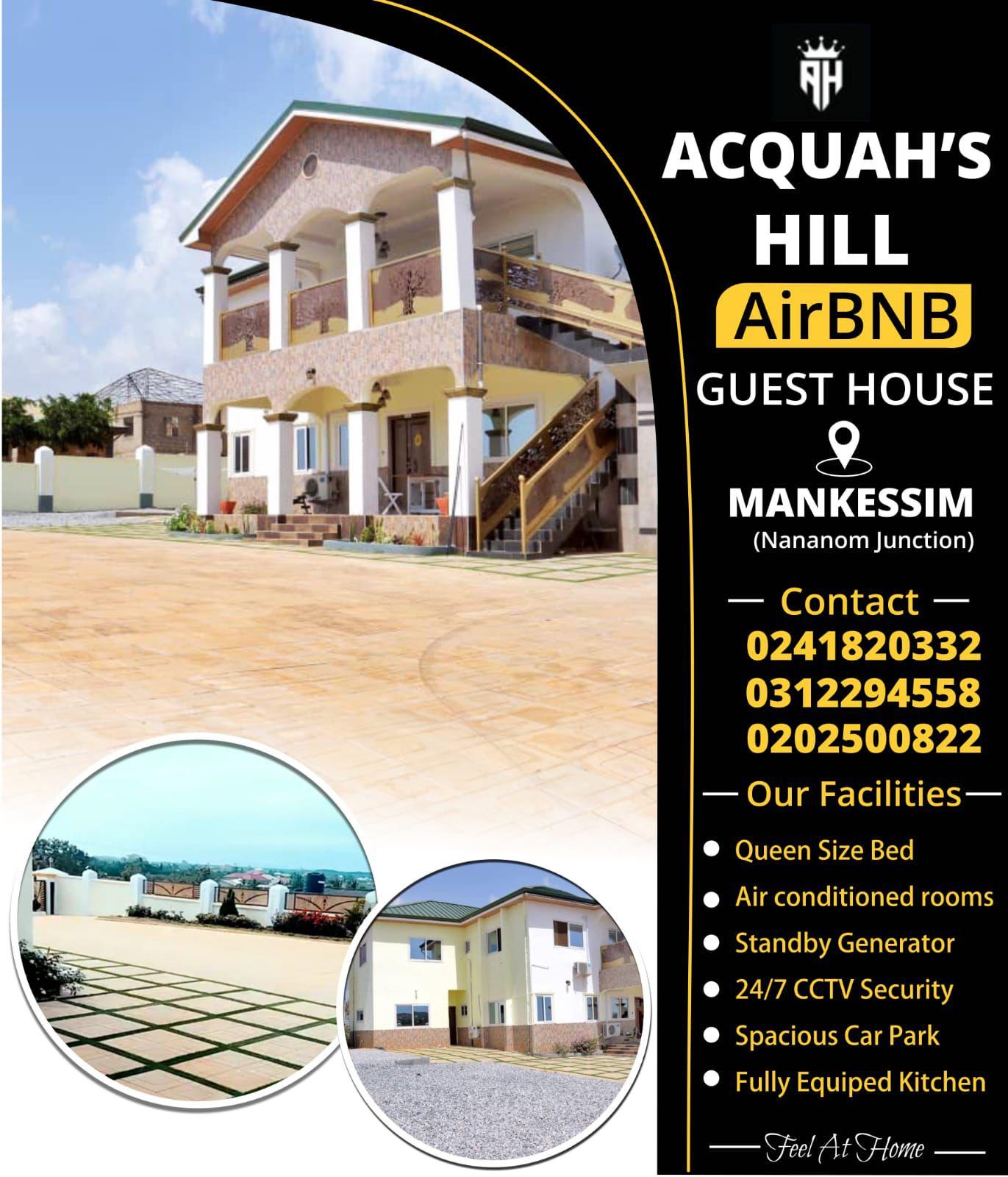 ACQUAH'S HILL AIR BNB, MANEKSSIM, CAPE CAOST, GHANA, WEST AFRICA