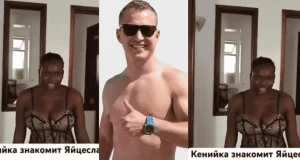 Yaytseslav and Kenyan lady who sacked her family from her house to host him