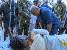 Photos: President Mahama visits Burkina Faso terror attack survivors at 37 Military Hospital