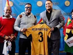 Asamoah Gyan Foundation presents iconic jersey to Marty Small ahead of 2026 World Cup