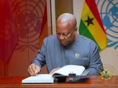 Mahama calls for onity over UN Reparations Resolution