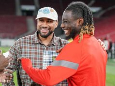 Kofi Kyereh visits Black Stars camp in Germany