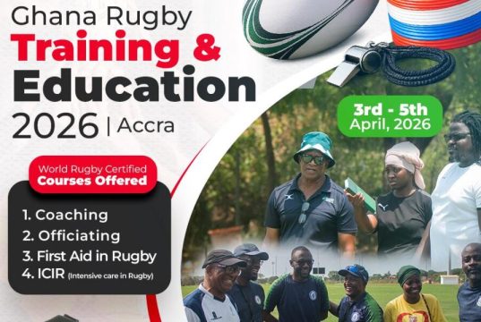 Ghana Rugby to host training and education programme in Accra