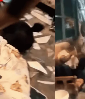 Ghanaian man publicly assaults his wife