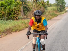 Cyclist Ibrahim Abanga rides 600km from Tamale to Accra for national unity