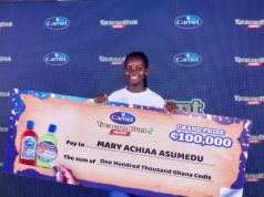 Mary Achiaa Asumedu Wins GHS100,000 Grand Prize in Camel Treasure Hunt 2 Promo