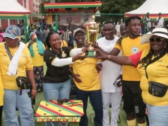 Ewurabena Aubynn launches Ablekuma North Supporters Union as Akweibu clinch maiden victory cup