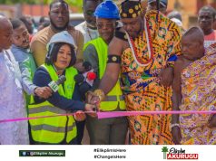 MP Akurugu cuts sod for 8.2 km Ashongman road project