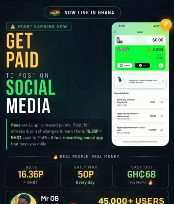 A UK App Is Paying Ghanaians Real Money Just for Opening It Daily — And Those Who Started Last Week Are Already Ahead of You