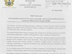 Gov’t moves to protect jobs and sustain operation as Damang mine lease nears expiry