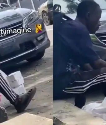 Dispatch rider caught eating a customer’s order before delivery