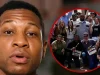 Glass Smash Horror! Jonathan Majors Falls Through Window In Shocking On-Set Accident