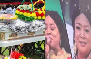 Emotional Scenes From Maame Tiwaa’s Final Funeral Rites