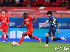 Prince Ampem scores in Shanghai Port’s 4-0 win over Wuhan Three Towns