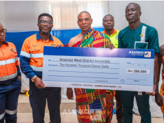 Asanko Gold supports road rehabilitation to boost economic activities