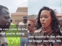 Video of South Africans confronting a Ghanaian to leave their country