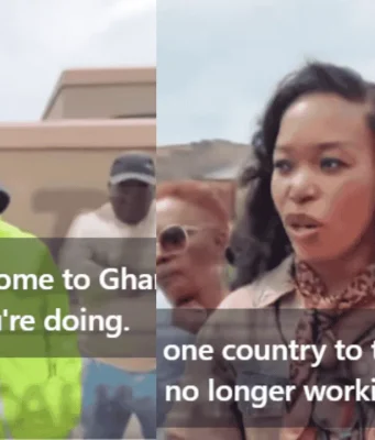 Video of South Africans confronting a Ghanaian to leave their country