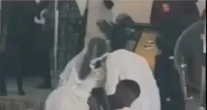 Ex-girlfriend storms wedding wearing a gown