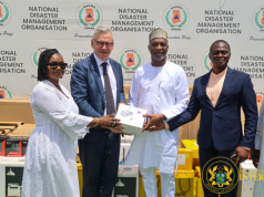 Ghana deepens migration partnership as Interior Minister recieves EU-IOM equipment for NADMO