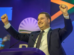 South Africa coalition party elects Cape Town mayor as leader