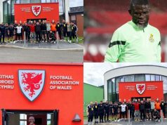 Fatau Dauda completes UEFA B goalkeeping course in Wales