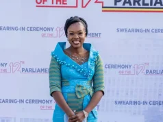 Hon. Anna Adeke Ebaju, Uganda’s Parliamentary Leader, Stuns in Traditional Ghanaian Outfit at Swearing-In