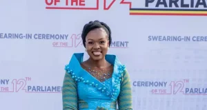 Hon. Anna Adeke Ebaju, Uganda’s Parliamentary Leader, Stuns in Traditional Ghanaian Outfit at Swearing-In