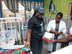 Prudential Bank clears bills for children at Tema General Hospital