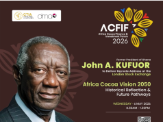 J. A. Kufuor to deliver special address on Africa Cocoa Vision 2050 at ACFIF 2026