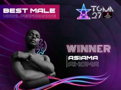 Asiama wins Best Male Vocal Performance with debut single Akoma