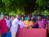 Keta MP offers relief to Afiadenyigba SHS after fire outbreak