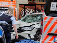 Two killed and many injured after car driven into crowd in German city of Leipzig