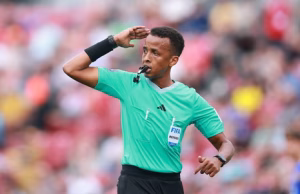 Somalia Referee Omar Artan speaks after US immigration denied him entry to the FIFA world cup