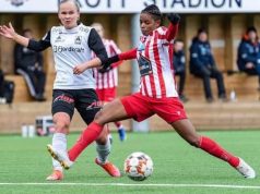 Susan Duah scores in Racing Power’s 2–2 draw with Damaiense