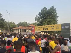 Hundreds ran independence day marathon at the University of Ghana