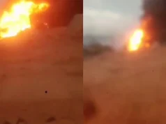 Fuel tanker bursts into flames at Potsin Junction